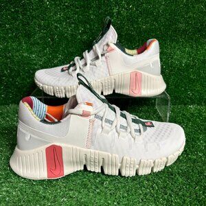 Nike Free Metcon 5 Womens White Pink Bloom Sail Sneaker Shoes FN8920-161